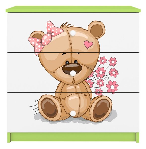 Kocot kids Komoda Babydreams 80 cm macko zelená
