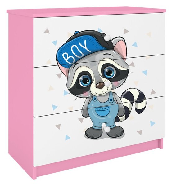 Kocot kids Komoda Babydreams 80 cm mýval ružová