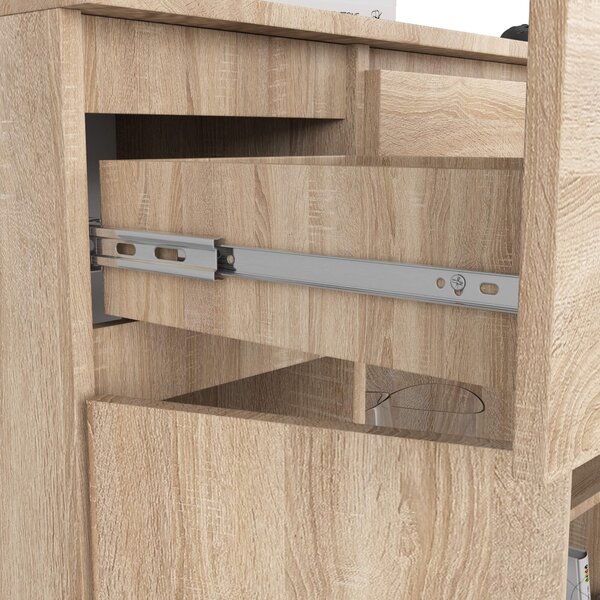 Ak furniture Komoda Baros 100 cm dub sonoma