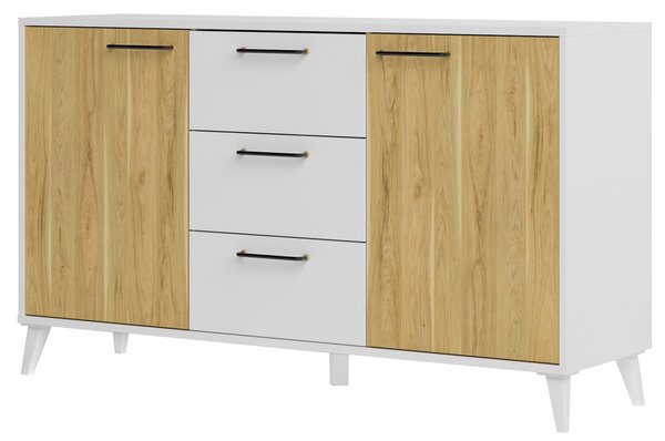 Szynaka Komoda Barris 45 140 cm orech americký/biela
