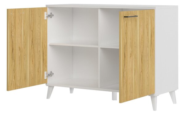 Szynaka Komoda Barris 44 110 cm orech americký/biela
