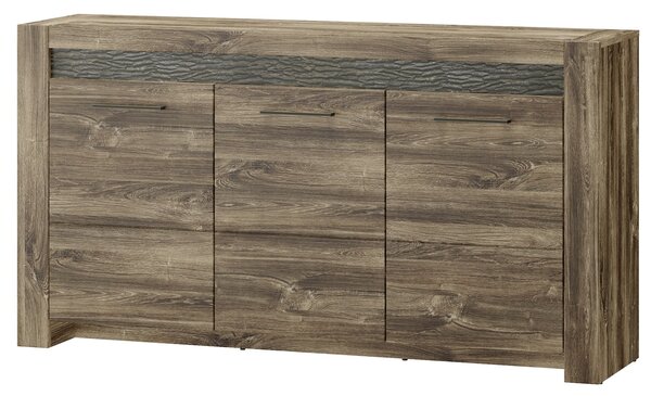 Szynaka Komoda Belveder 45 158 cm s LED osvetlením dub Stirling
