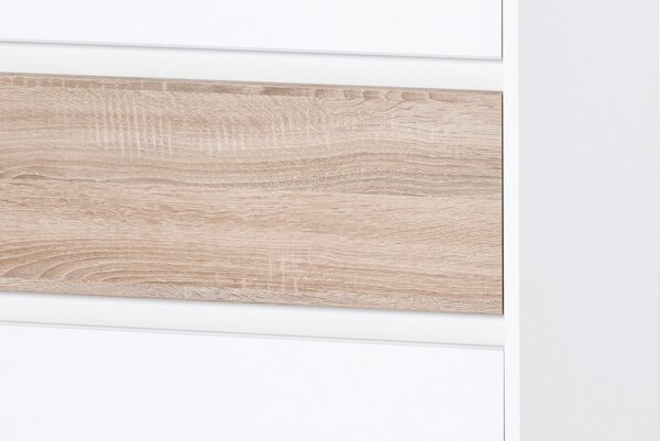 Szynaka Komoda Benátky 07 80 cm biela/dub sonoma