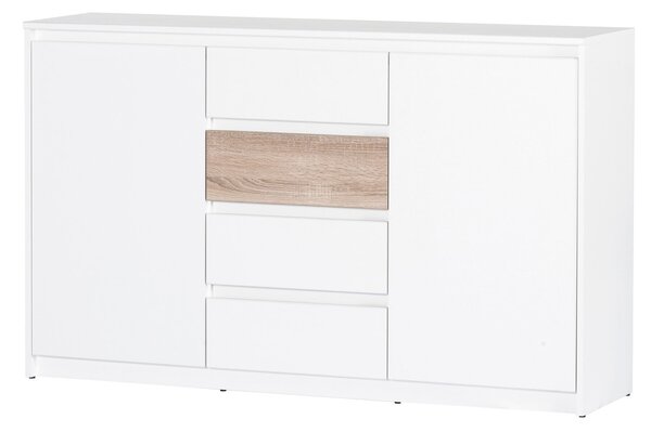 Szynaka Komoda Benátky 06 145 cm biela/dub sonoma