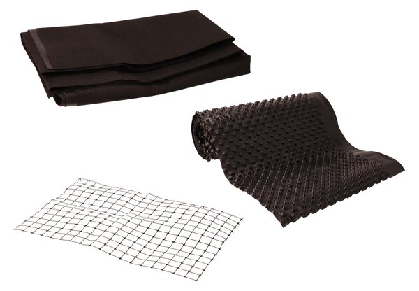 ČistéDrevo Geotextília, sieť proti hlodavcom a nopová fólia Zvoľte veľkosť záhona: 80 x 60 cm