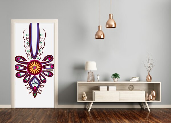 Samolepiace fototapety na dvere Poľský ľudový vzor 75x205 cm