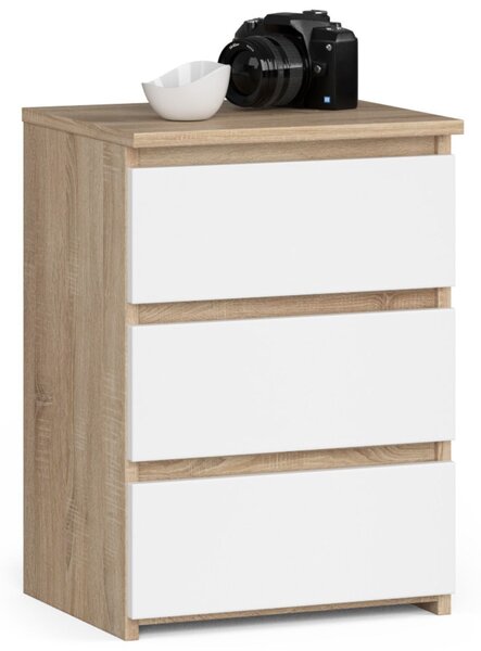Ak furniture Komoda CL3 40 cm dub sonoma/biela