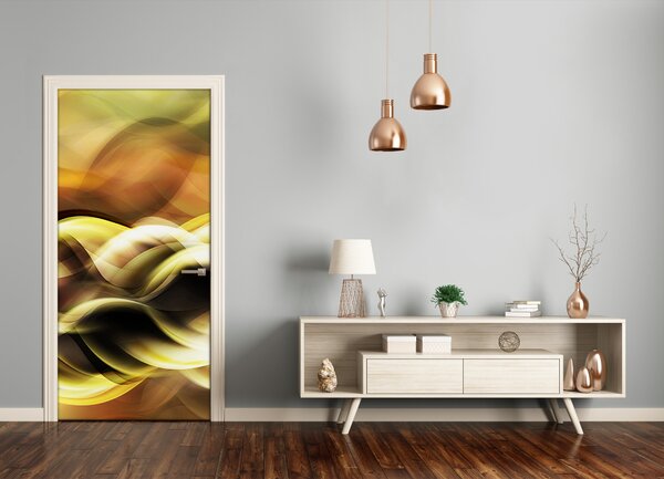 Samolepiace fototapety na dvere žlté svetlo 75x205 cm