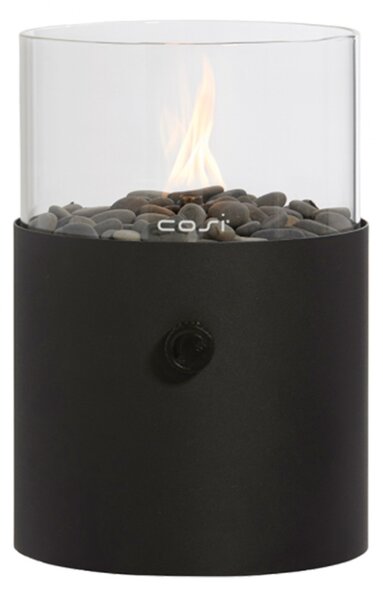 Plynový lampáš COSI Cosiscoop XL, kov čierny ~ Ø20 x výška 31 cm