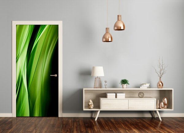 Samolepiace fototapety na dvere Zelená vlny pozadia 85x205 cm