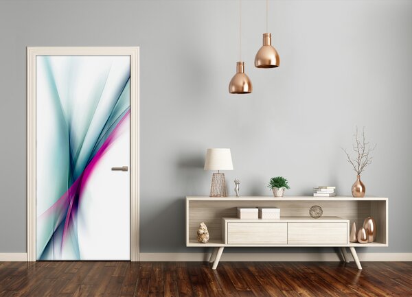 Samolepiace fototapety na dvere abstrakcie vlny 75x205 cm