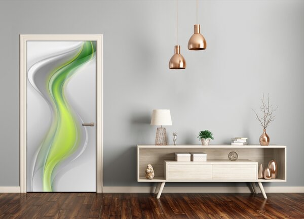 Samolepiace fototapety na dvere abstrakcie vlny 95x205 cm