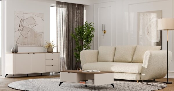 TP Living Konferenčný stolík CORDOBA kašmírový/dub Castello