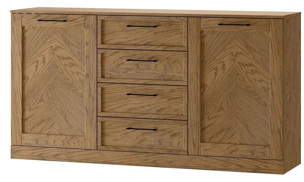 Szynaka Komoda Cozy 47 z masívu 170 cm dub Rustikál