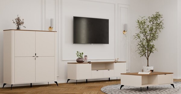 TP Living Konferenčný stolík CORDOBA kašmírový/dub Castello