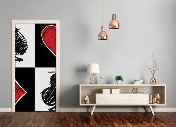 Samolepiace fototapety na dvere kartové farby 85x205 cm