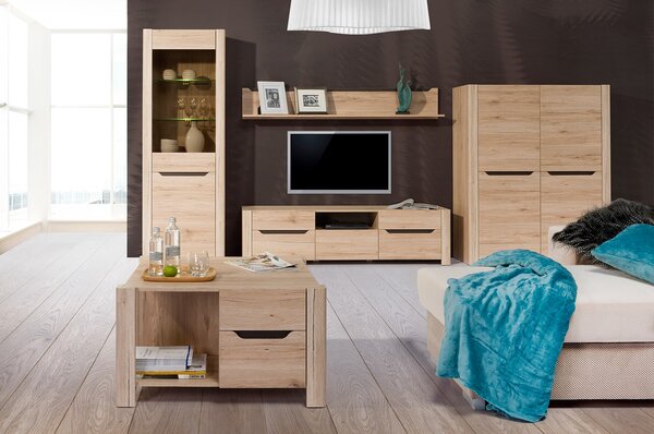 Szynaka Konferenčný stolík Desjo 41 80 cm dub San Remo