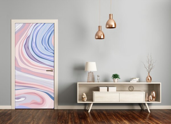 Samolepiace fototapety na dvere abstrakcie vlny 75x205 cm