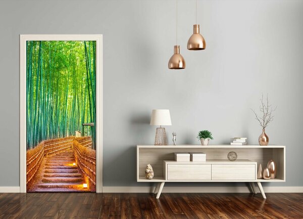 Fototapeta samolepiace na dvere bambusový les 85x205 cm
