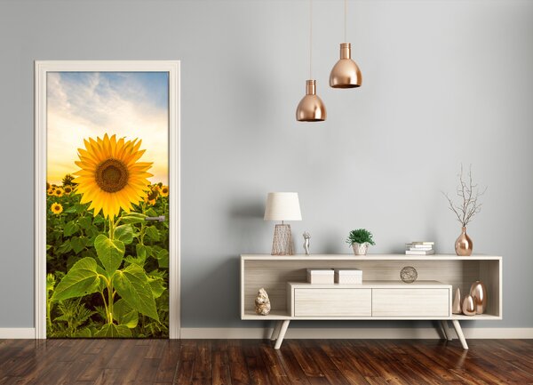 Fototapeta samolepiace dvere pole slnečníkov 75x205 cm