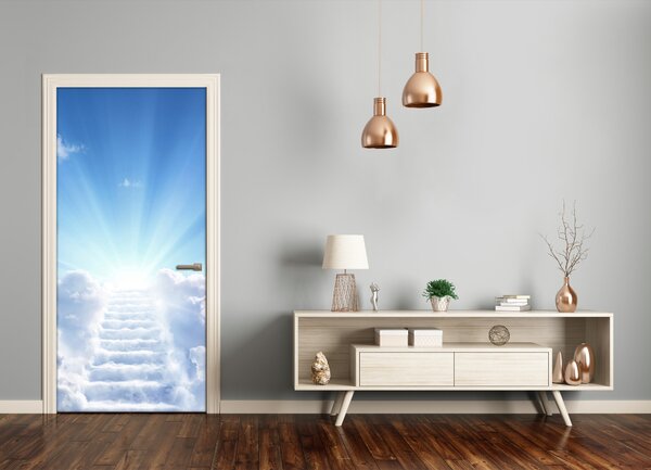Fototapeta samolepiace na dvere schody do neba 85x205 cm