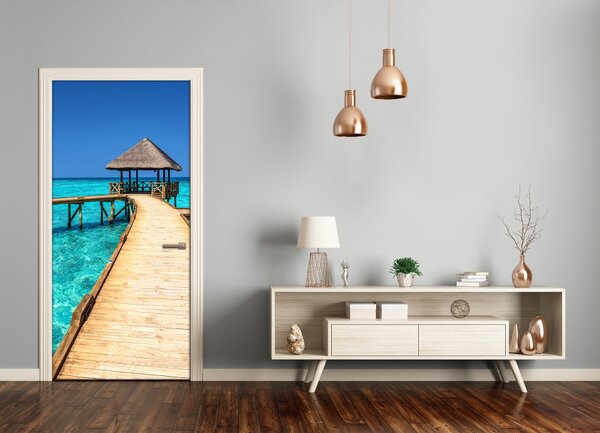 Fototapeta samolepiace na dvere eksotický výhľad 85x205 cm