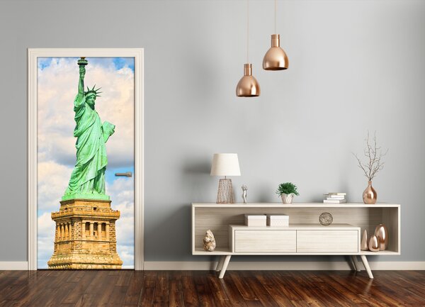 Fototapeta samolepiace na dvere socha Slobody 75x205 cm