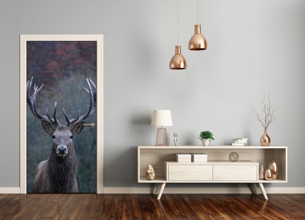 Fototapeta samolepiace na dvere jeleň príroda 75x205 cm