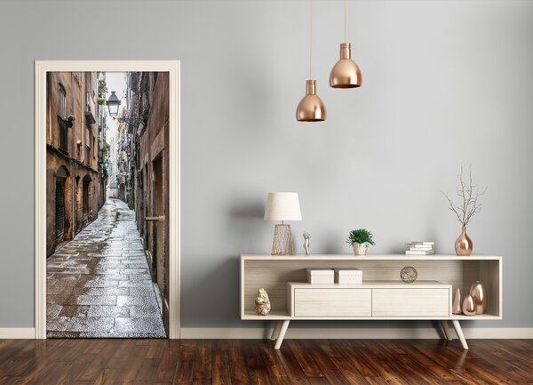 Fototapeta samolepiace na dvere stará ulička 85x205 cm