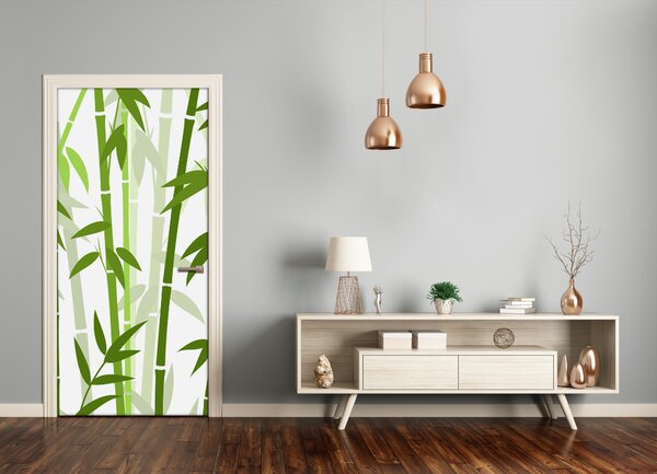 Samolepiace fototapety na dvere bambus 85x205 cm