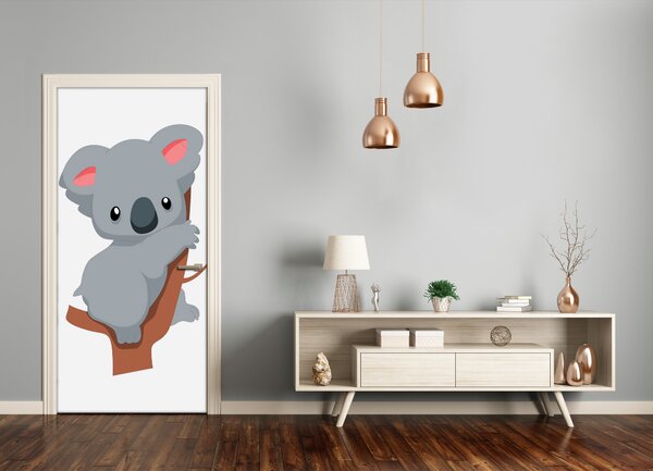 Samolepiace fototapety na dvere Panda na dreve 85x205 cm