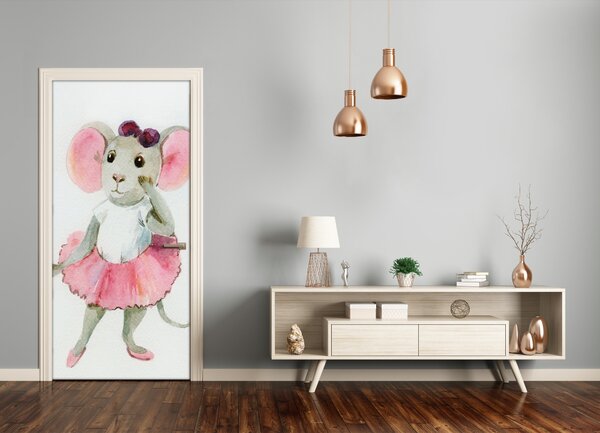 Samolepiace fototapety na dvere myš balet 75x205 cm