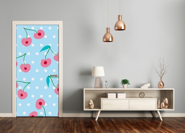 Samolepiace fototapety na dvere višne 95x205 cm