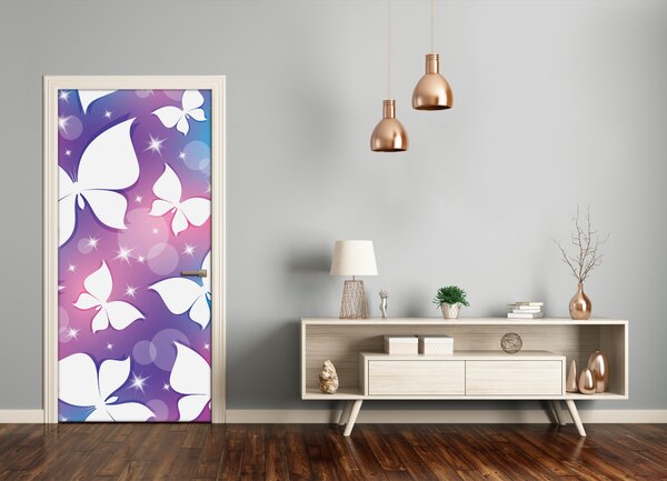 Samolepiace fototapety na dvere motýle 85x205 cm