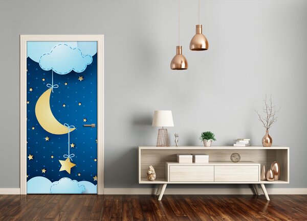 Samolepiace fototapety na dvere noc 95x205 cm