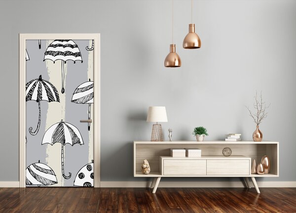 Samolepiace fototapety na dvere dáždniky 85x205 cm