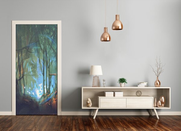 Samolepiace fototapety na dvere tajuplný les 85x205 cm