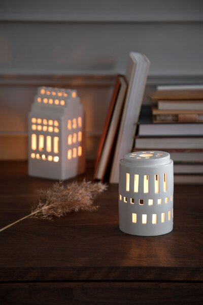 Lampáš domček Urbania Manor 17 cm