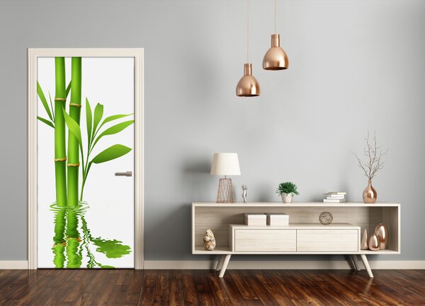 Samolepiace fototapety na dvere bambus 75x205 cm