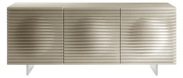 LivinHill Komoda Hudson 180 cm piesková/chróm