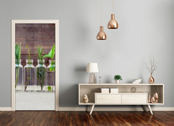 Fototapeta na dvere bylinky 75x205 cm