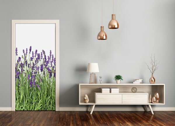 Fototapeta na dvere levanduľa polia 75x205 cm