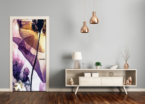 Fototapeta na dvere mak 85x205 cm