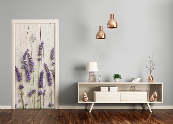 Fototapeta na dvere levanduľa 95x205 cm