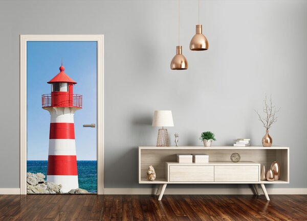 Fototapeta na dvere samolepiace morský maják 85x205 cm