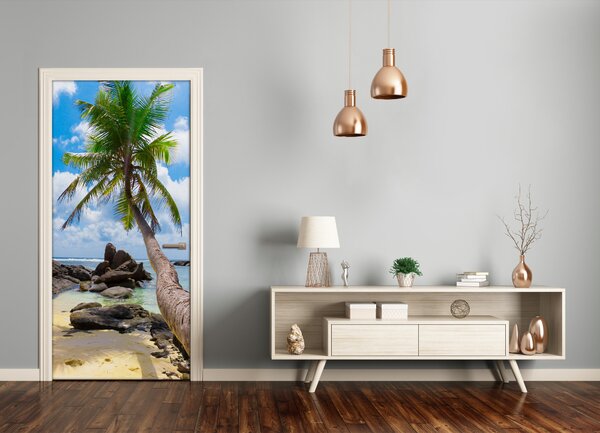 Fototapeta na dvere tropická pláž 75x205 cm