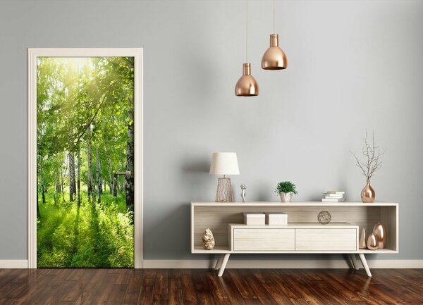 Fototapeta na dvere Břízová les 95x205 cm