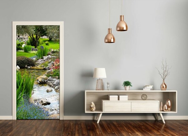 Fototapeta na dvere ázijská záhrada 75x205 cm