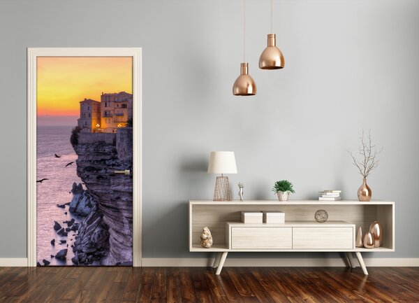 Fototapeta na dvere domy na skale 95x205 cm