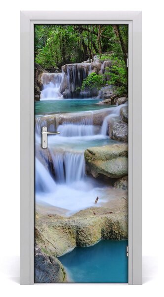 Fototapeta na dvere vodopád Thajsko 85x205 cm